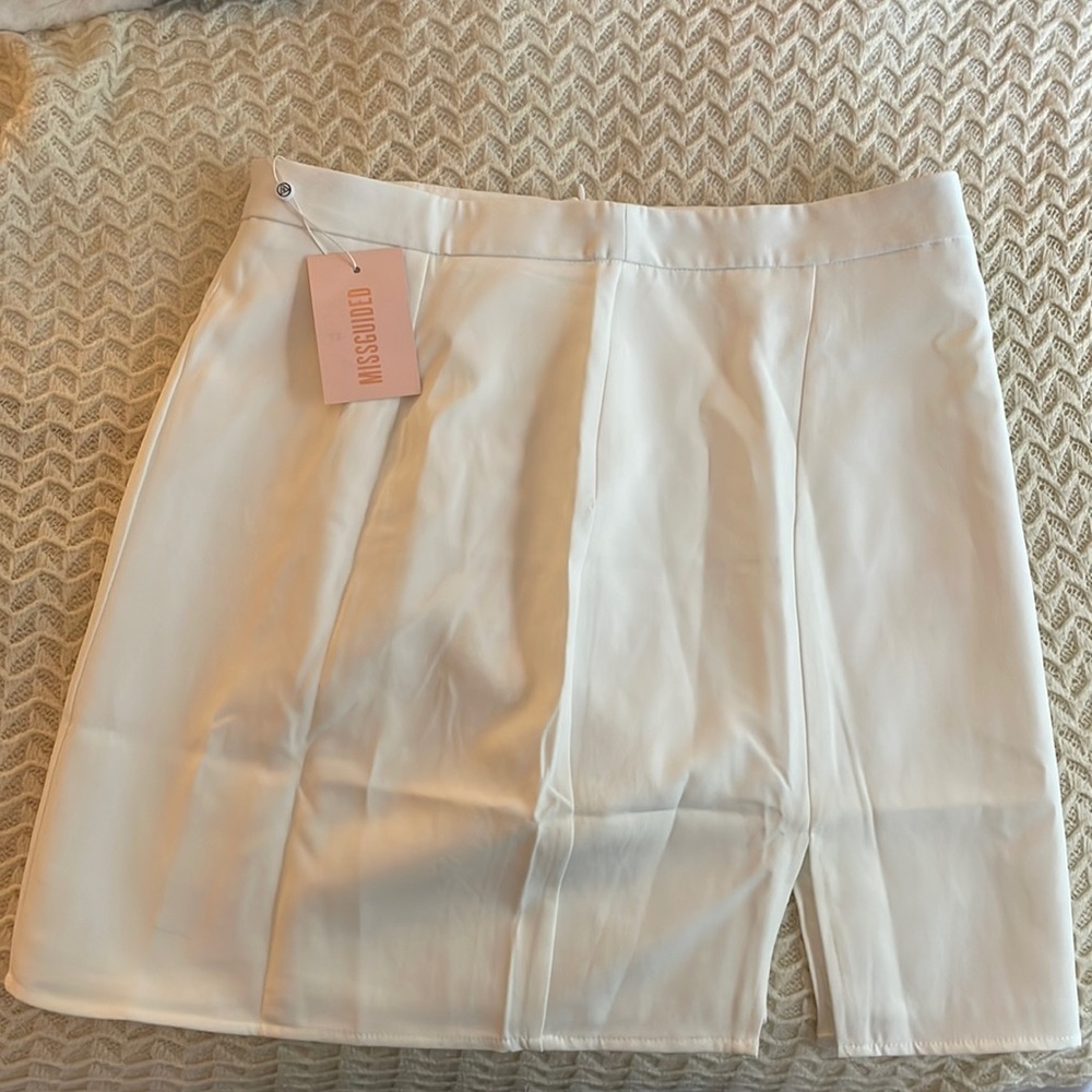 Missguided Double Split Mini Skirt